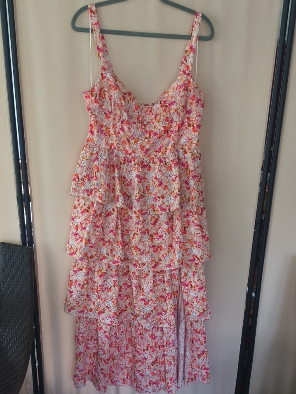 NWT ASTR THE LABEL Midsummer Floral Tiered Maxi Dress Size XL